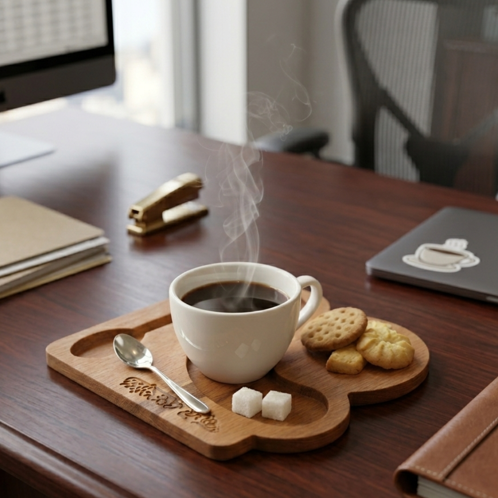 Tasse café en Bois Naturel
