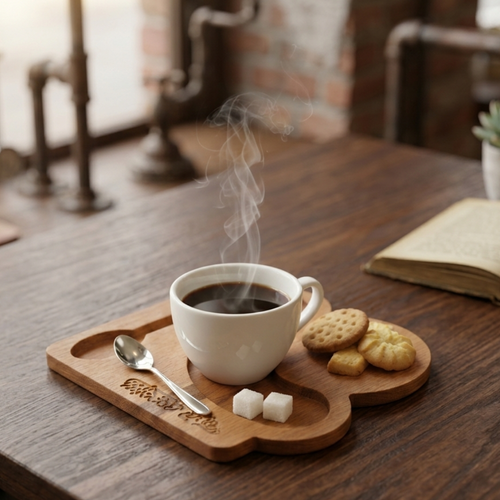 Tasse café en Bois Naturel